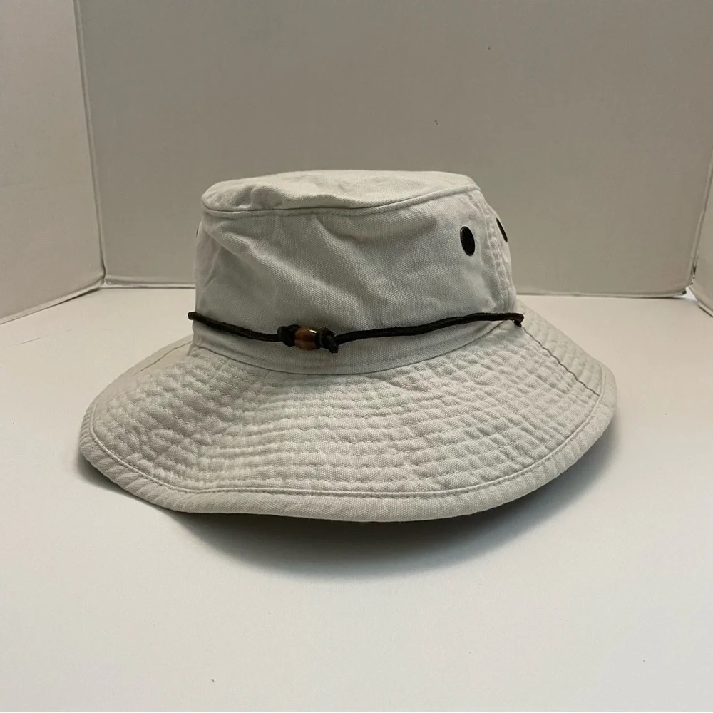 Vintage Gap Bucket Hat Safari Travel Hiking Fishing Beach Kayak Beige Y2K Unisex